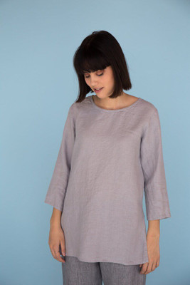 Visoka Women Solid Straight Kurta(Grey)