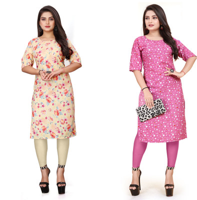 RIDDHI COLLECTION MALL Women Printed A-line Kurta(Multicolor)