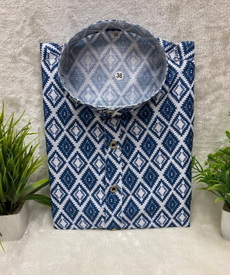 FOXDX Men Printed A-line Kurta(Multicolor)