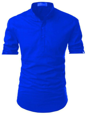 Amrit topwear Men Solid A-line Kurta(Blue)