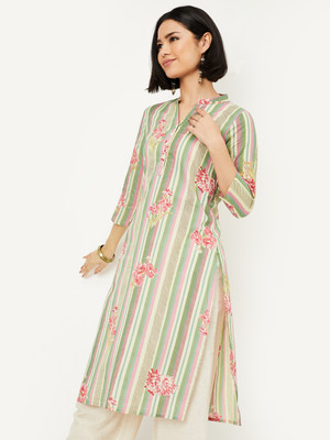 MAX Women Printed A-line Kurta(Multicolor)