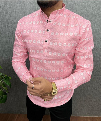 Acnos Men Printed Casual Multicolor Shirt
