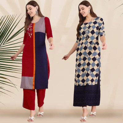 1 Stop Fashion Women Printed A-line Kurta(Multicolor)