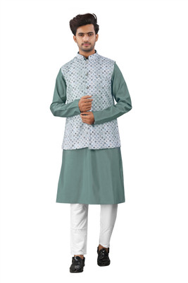 swara creation Men Solid A-line Kurta(Multicolor)