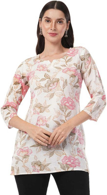 ezlan creation Women Printed A-line Kurta(Multicolor)