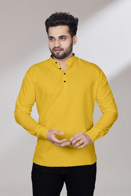Kavyangle Creation Men Solid Straight Kurta(Multicolor)