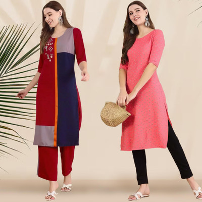 1 Stop Fashion Women Printed A-line Kurta(Multicolor)