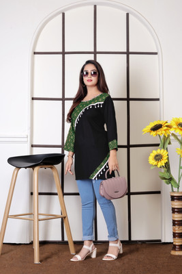 Bharat Origin Women Self Design A-line Kurta(Multicolor)
