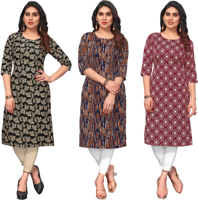 KETAKI FASHION Women Printed Straight Kurta(Multicolor)