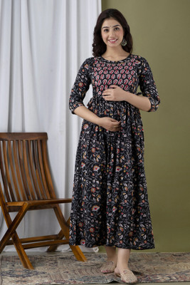 Tadaatraderss Women Embroidered Anarkali Kurta(Multicolor)