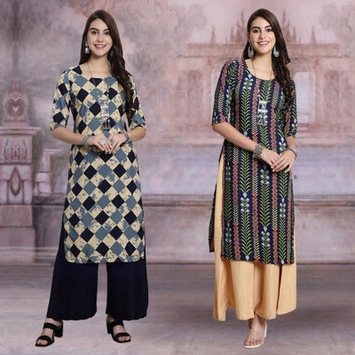 Moda Rapido Women Printed A-line Kurta(Multicolor)