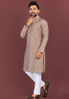 MOXTE Men Printed Straight Kurta(Multicolor)
