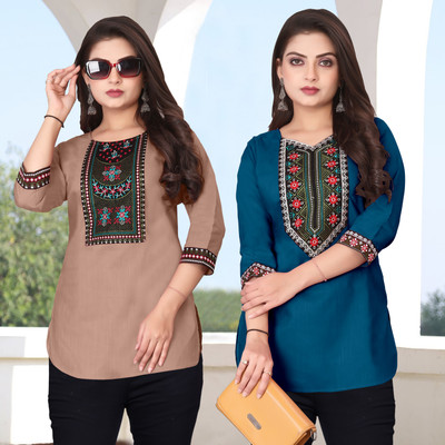 HELLY512 Women Embroidered A-line Kurta(Multicolor)