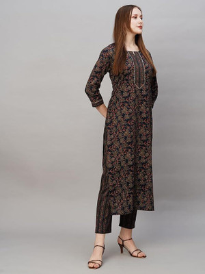 BAMSOM WEAR Women Kurti Pant Set