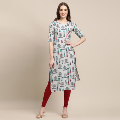 HouseOfCommon Women Printed A-line Kurta(Multicolor)