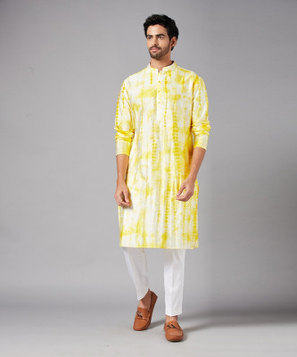 Rensila Fab Men Printed Straight Kurta(Multicolor)