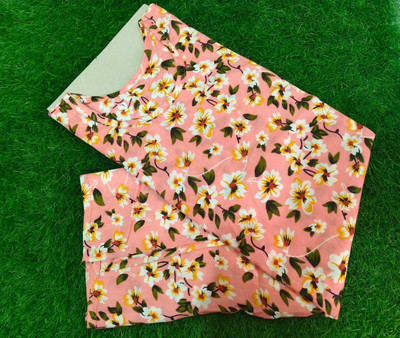 NOORIGARMENTS Women Floral Print Straight Kurta(Pink)