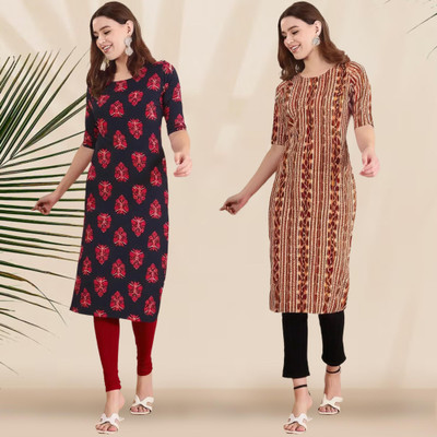 EthnicBasket Women Printed A-line Kurta(Multicolor)