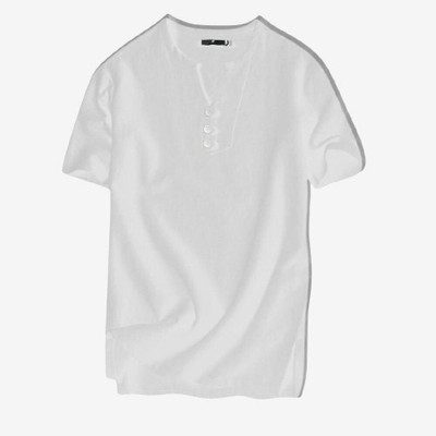 SuperTrend Men Embroidered Straight Kurta(White)