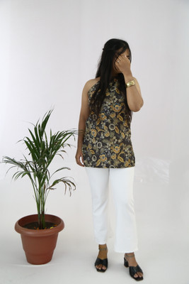 aanzri Women Floral Print Tunic Kurta(Multicolor)