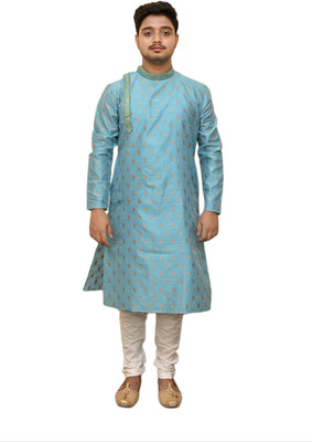 MANNYATA Men Embroidered Ethnic Dress Kurta(Beige)