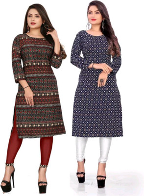MIROSELLY CREATION Women Striped A-line Kurta(Multicolor)