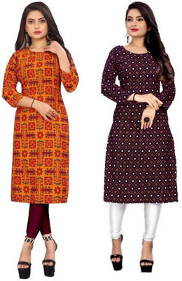 MIROSELLY CREATION Women Printed A-line Kurta(Multicolor)