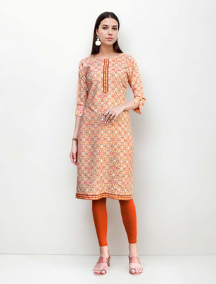 ANOUK Women Printed Straight Kurta(Multicolor)