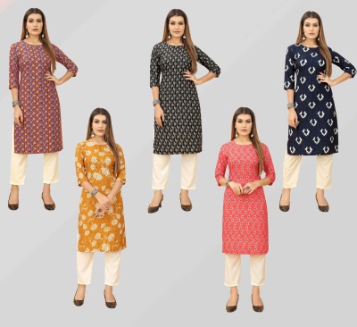 KETAKI FASHION Women Printed Straight Kurta(Multicolor)