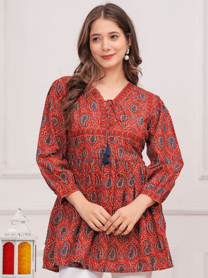 Arisu Creation Women Printed Flared Kurta(Multicolor)