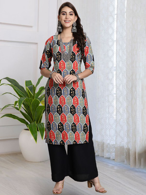 EthnicBasket Women Printed A-line Kurta(Multicolor)
