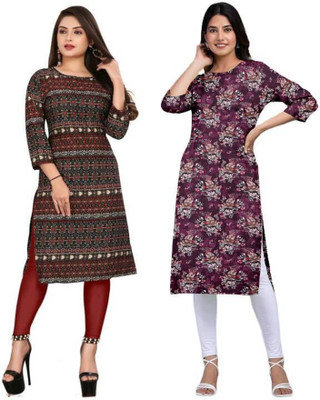 MIROSELLY CREATION Women Printed A-line Kurta(Multicolor)