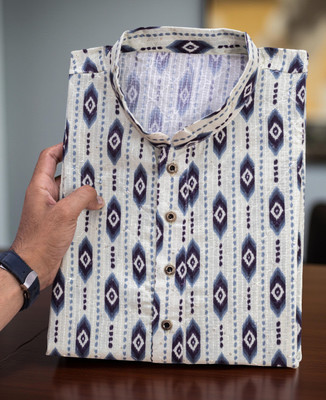 MOXTE Men Printed Straight Kurta(Multicolor)
