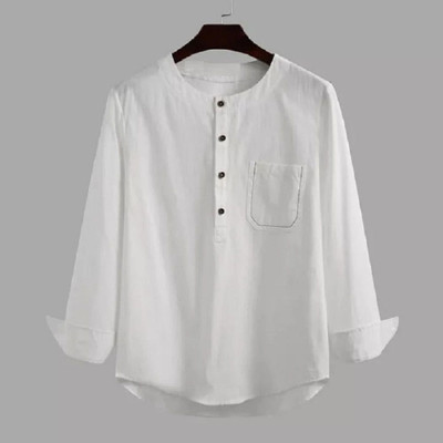 SuperTrend Men Embroidered Straight Kurta(Grey)
