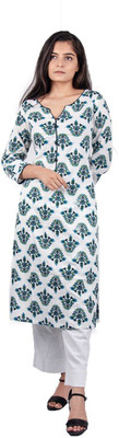 HouseOfCommon Women Floral Print A-line Kurta(Multicolor)