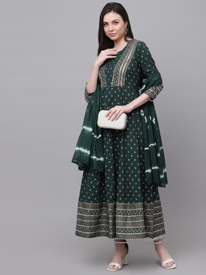 KBZ Printed Kurta, Trouser/Pant & Dupatta Set