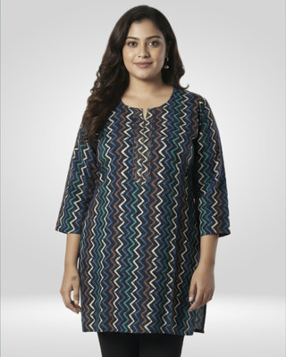 JB Vibe Collection Women Printed Straight Kurta(Multicolor)