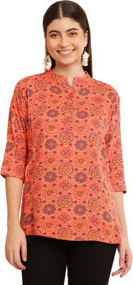 Samiksha Fashion Women Printed Ethnic Dress Kurta(Green)