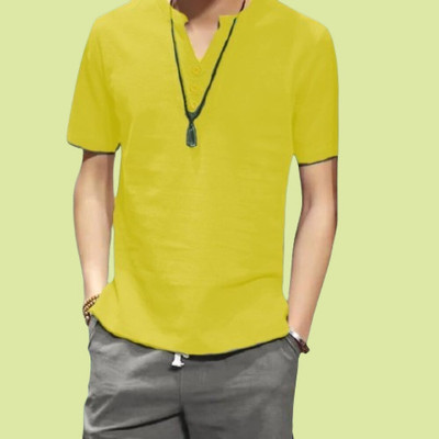 ZAKOD Men Solid Straight Kurta(Maroon)