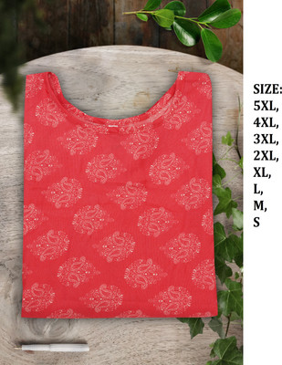 RIDDHI COLLECTION MALL Women Printed Straight Kurta(Red, White)