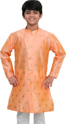 izaan Boys Self Design Ethnic Dress Kurta(Multicolor)