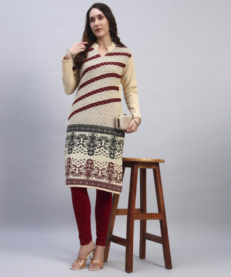 Blushh Collection Women Printed Straight Kurta(Multicolor)