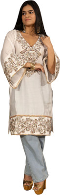 Gailee Women Embroidered Straight Kurta(Multicolor)