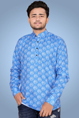 Varidashi Men Printed A-line Kurta(Multicolor)
