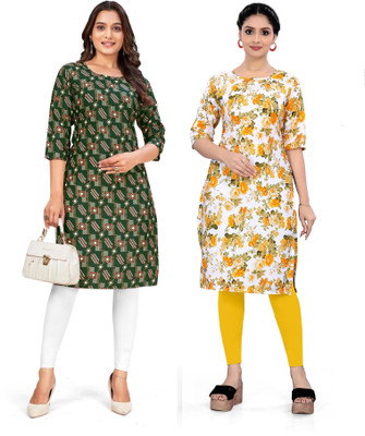 SUMITA SAREE Women Printed A-line Kurta(Multicolor)