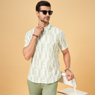 Rangmanch by Pantaloons Women Printed A-line Kurta(White, Light Green)