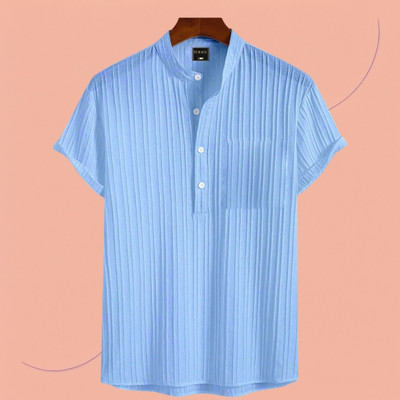 ANITA FASHION Men Self Design Straight Kurta(Light Blue)