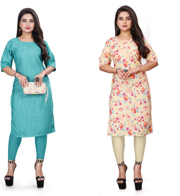 Vishwa Collection Mall Women Printed A-line Kurta(Multicolor)