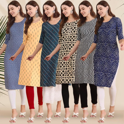 EthnicBasket Women Printed A-line Kurta(Multicolor)