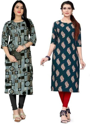 MIROSELLY CREATION Women Printed A-line Kurta(Multicolor)